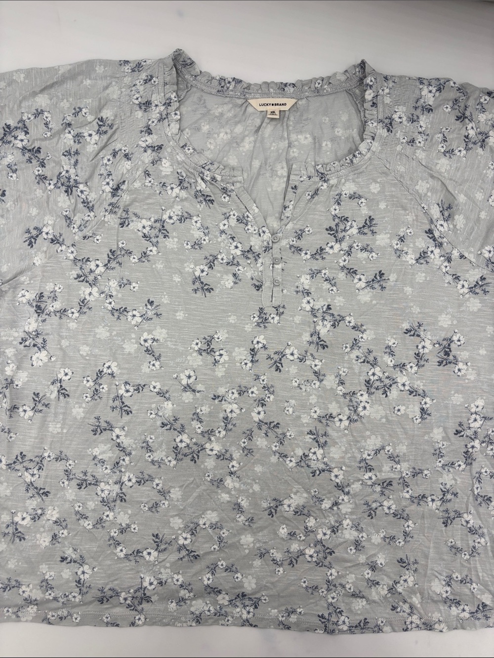 Lucky Brand Notch Neck Blouse